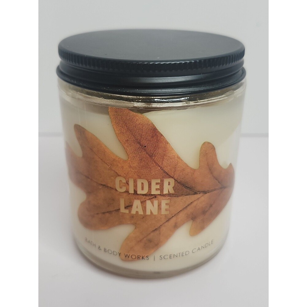 Bath & Body Works CIDER LANE Scented Candle 1-Wick 7 oz Fall Autumn NEW